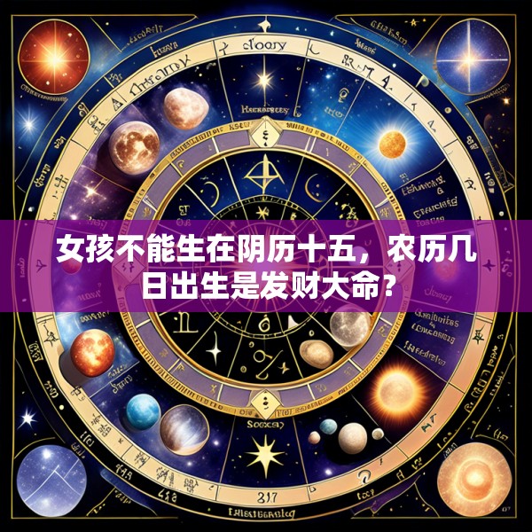 女孩不能生在阴历十五，农历几日出生是发财大命？