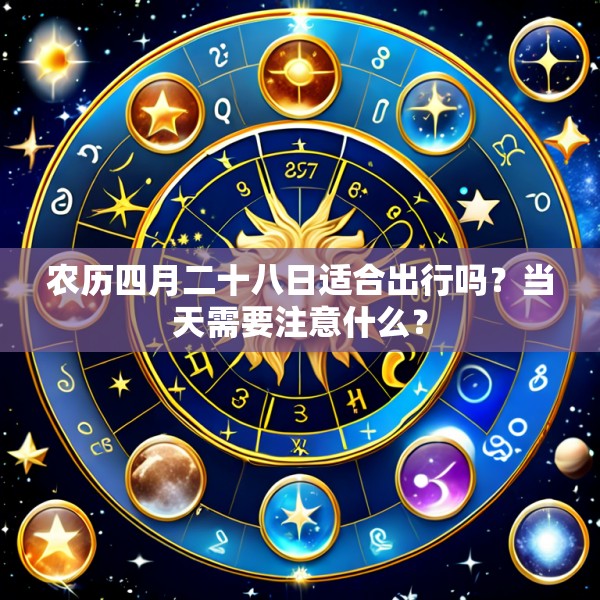 农历四月二十八日适合出行吗？当天需要注意什么？