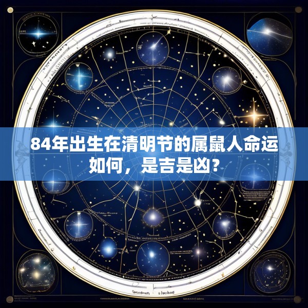 84年出生在清明节的属鼠人命运如何，是吉是凶？