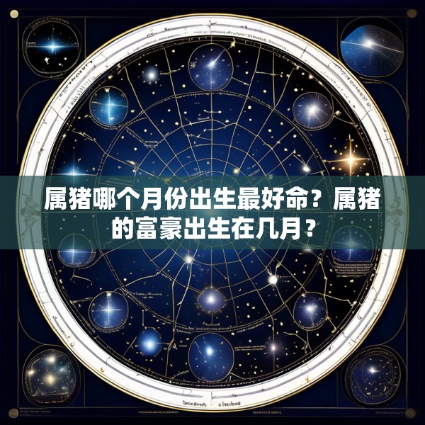 属猪哪个月份出生最好命？属猪的富豪出生在几月？