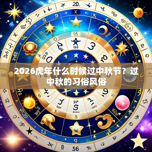2026虎年什么时候过中秋节?过中秋的习俗风俗