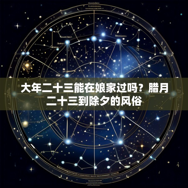 大年二十三能在娘家过吗？腊月二十三到除夕的风俗