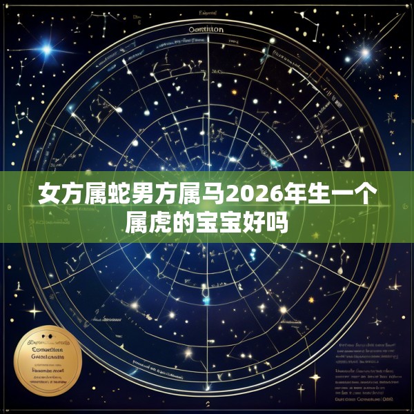 女方属蛇男方属马2026年生一个属虎的宝宝好吗
