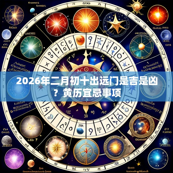 2026年二月初十出远门是吉是凶?黄历宜忌事项