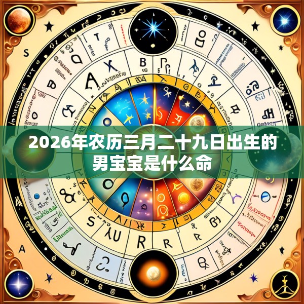 2026年农历三月二十九日出生的男宝宝是什么命