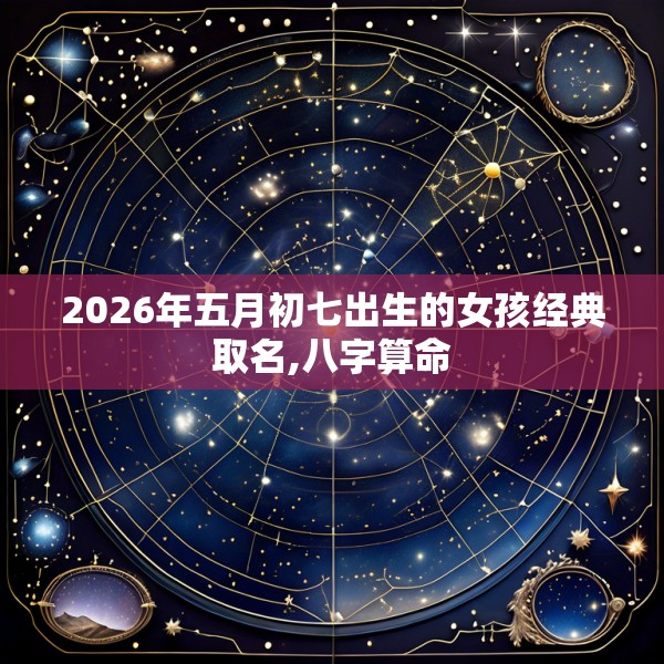 2026年五月初七出生的女孩经典取名,八字算命