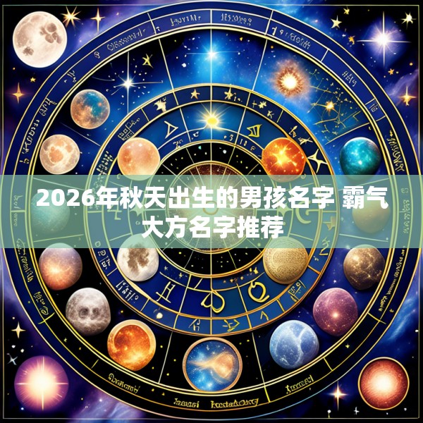 2026年秋天出生的男孩名字 霸气大方名字推荐