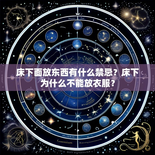 床下面放东西有什么禁忌?床下为什么不能放衣服?