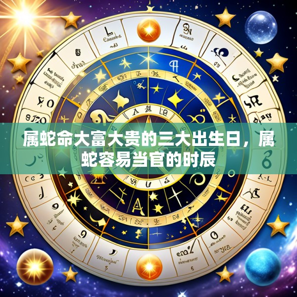 属蛇命大富大贵的三大出生日,属蛇容易当官的时辰