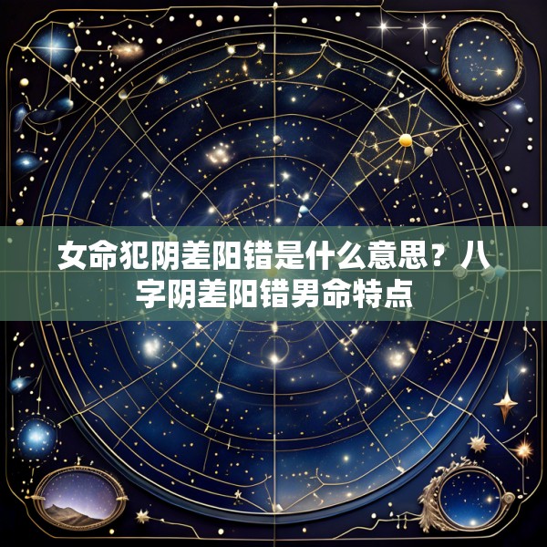 女命犯阴差阳错是什么意思？八字阴差阳错男命特点