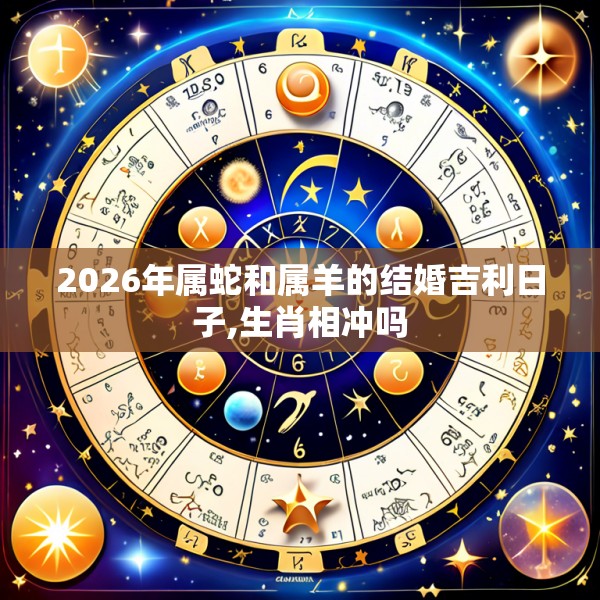 2026年属蛇和属羊的结婚吉利日子,生肖相冲吗