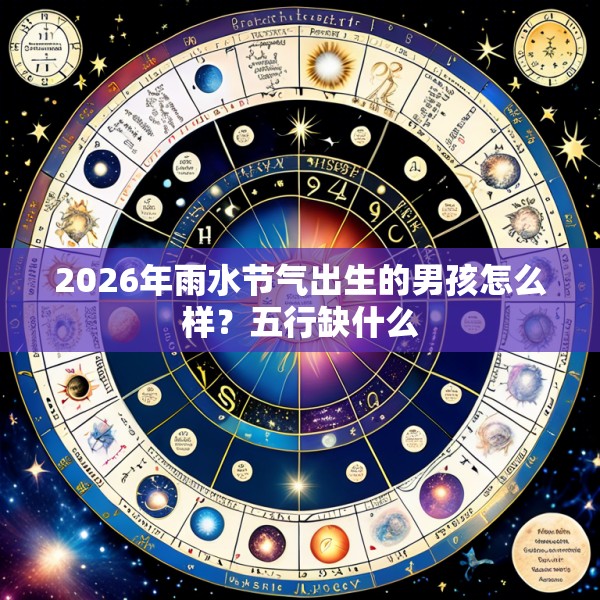 2026年雨水节气出生的男孩怎么样？五行缺什么