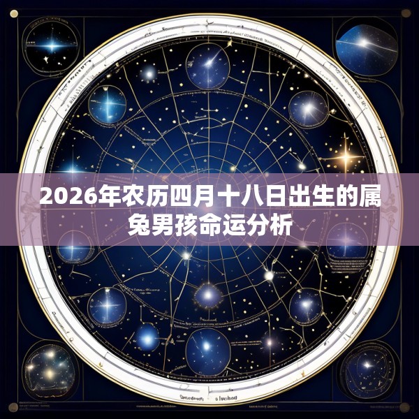 2026年农历四月十八日出生的属兔男孩命运分析