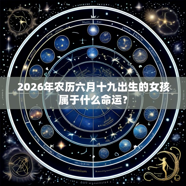 2026年农历六月十九出生的女孩属于什么命运？