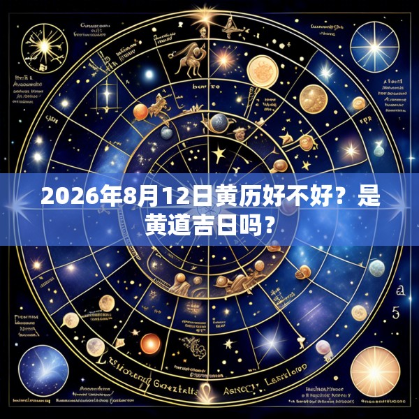 2026年8月12日黄历好不好？是黄道吉日吗？