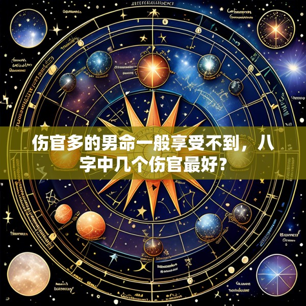 伤官多的男命一般享受不到，八字中几个伤官最好？