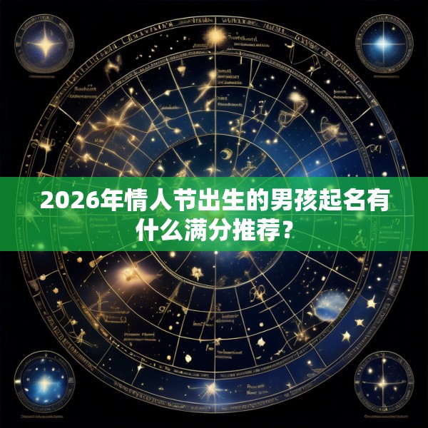 2026年情人节出生的男孩起名有什么满分推荐?