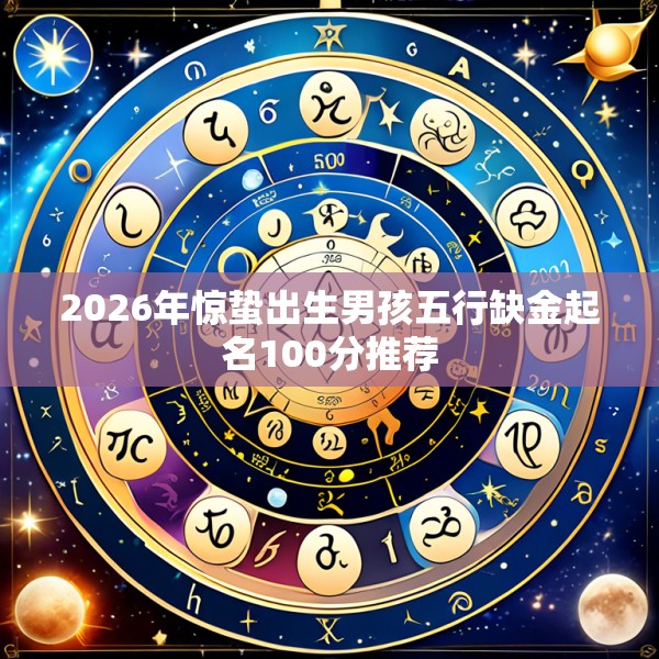 2026年惊蛰出生男孩五行缺金起名100分推荐