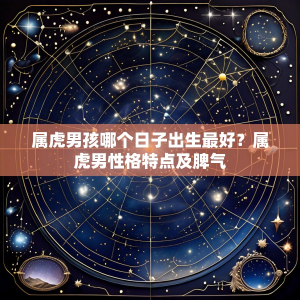 属虎男孩哪个日子出生最好？属虎男性格特点及脾气