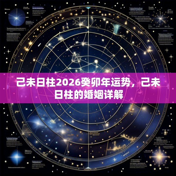 己未日柱2026癸卯年运势,己未日柱的婚姻详解