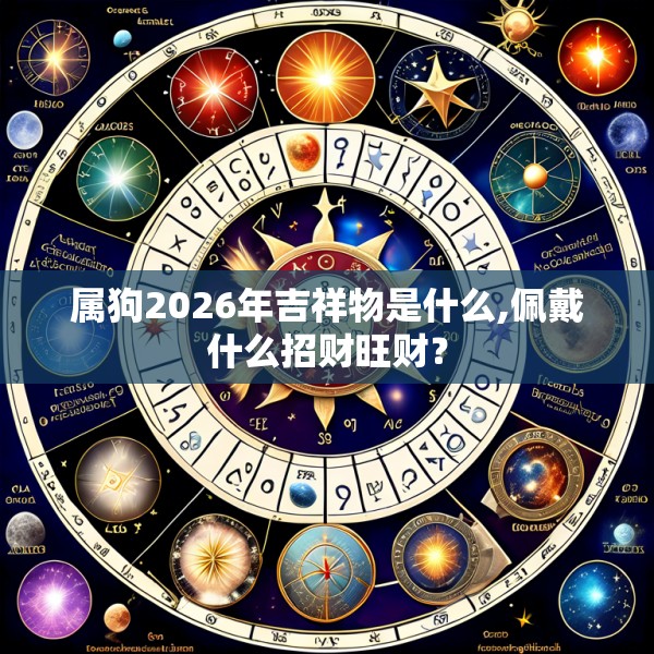 属狗2026年吉祥物是什么,佩戴什么招财旺财？