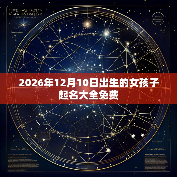 2026年12月10日出生的女孩子起名大全免费