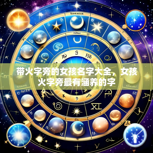 带火字旁的女孩名字大全，女孩火字旁最有涵养的字