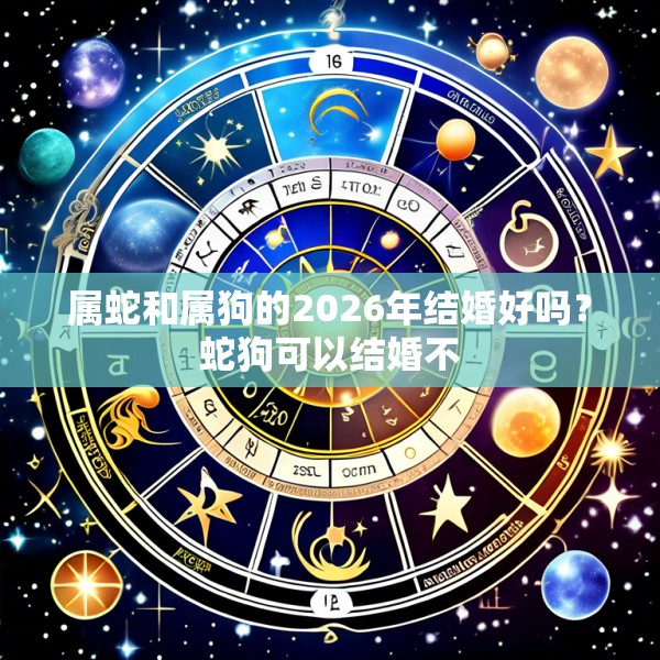 属蛇和属狗的2026年结婚好吗?蛇狗可以结婚不