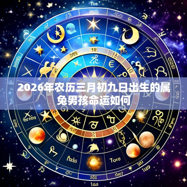 2026年农历三月初九日出生的属兔男孩命运如何