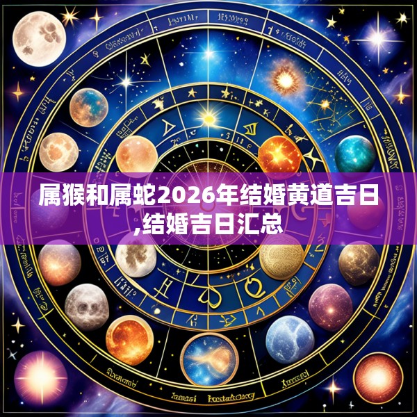 属猴和属蛇2026年结婚黄道吉日,结婚吉日汇总