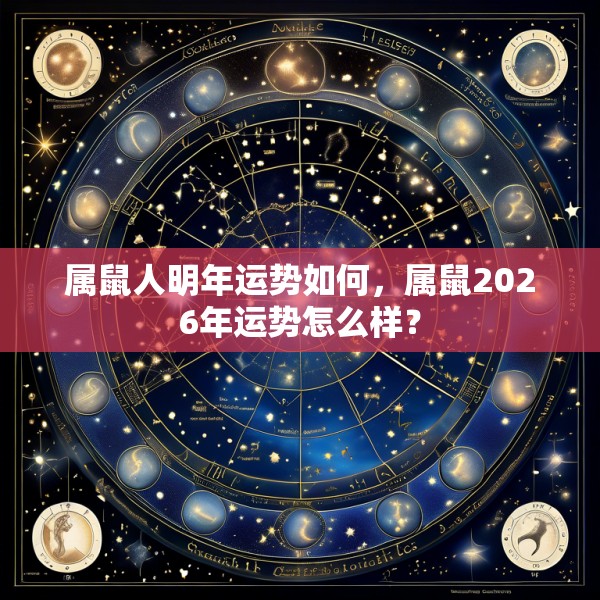 属鼠人明年运势如何,属鼠2026年运势怎么样?