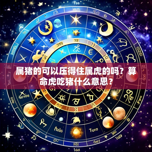 属猪的可以压得住属虎的吗？算命虎吃猪什么意思？
