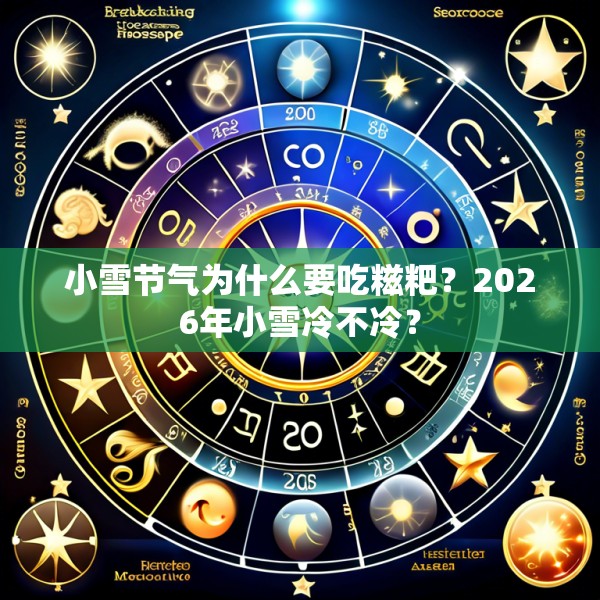 小雪节气为什么要吃糍粑?2026年小雪冷不冷?