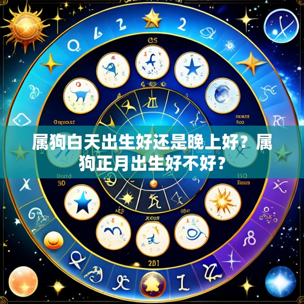 属狗白天出生好还是晚上好？属狗正月出生好不好？