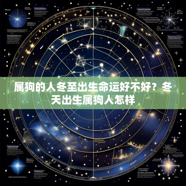 属狗的人冬至出生命运好不好？冬天出生属狗人怎样
