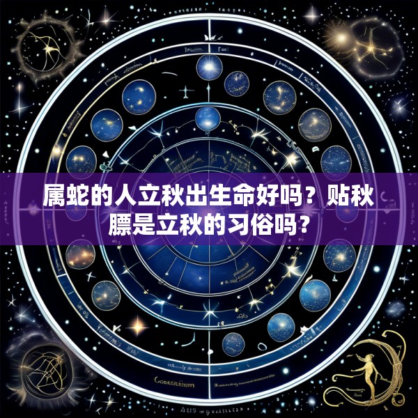 属蛇的人立秋出生命好吗？贴秋膘是立秋的习俗吗？