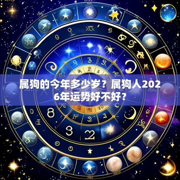 属狗的今年多少岁？属狗人2026年运势好不好？