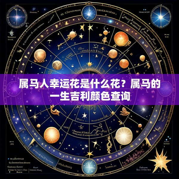 属马人幸运花是什么花？属马的一生吉利颜色查询