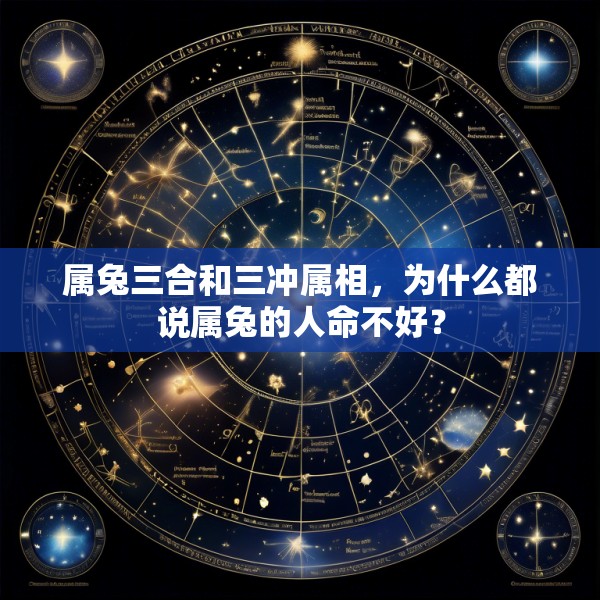 属兔三合和三冲属相，为什么都说属兔的人命不好？