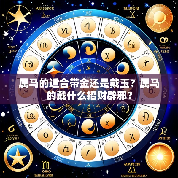 属马的适合带金还是戴玉?属马的戴什么招财辟邪?