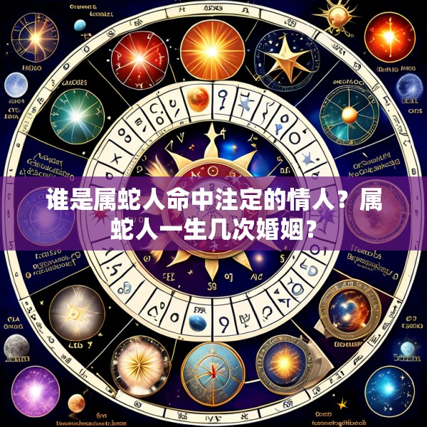 谁是属蛇人命中注定的情人？属蛇人一生几次婚姻？