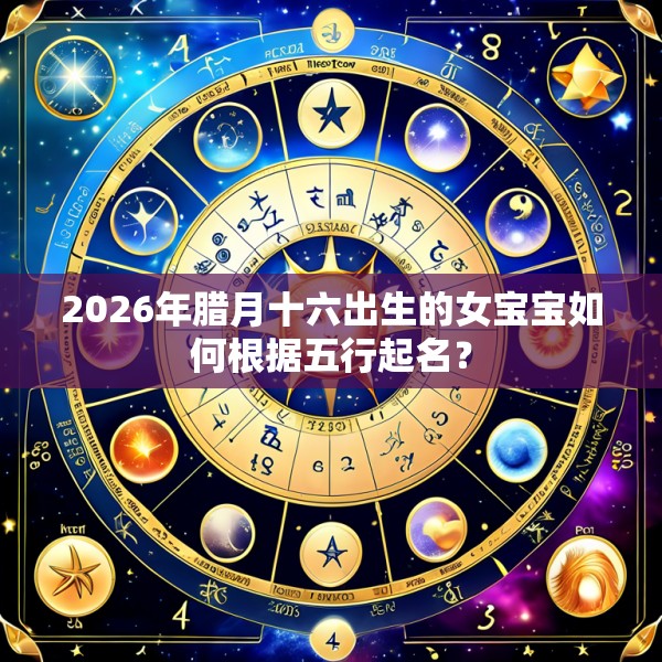 2026年腊月十六出生的女宝宝如何根据五行起名?