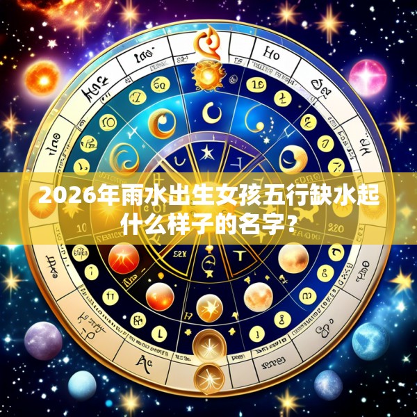 2026年雨水出生女孩五行缺水起什么样子的名字？