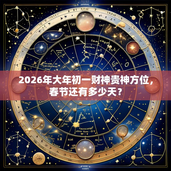 2026年大年初一财神贵神方位，春节还有多少天？