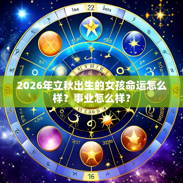 2026年立秋出生的女孩命运怎么样？事业怎么样？