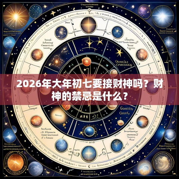 2026年大年初七要接财神吗？财神的禁忌是什么？