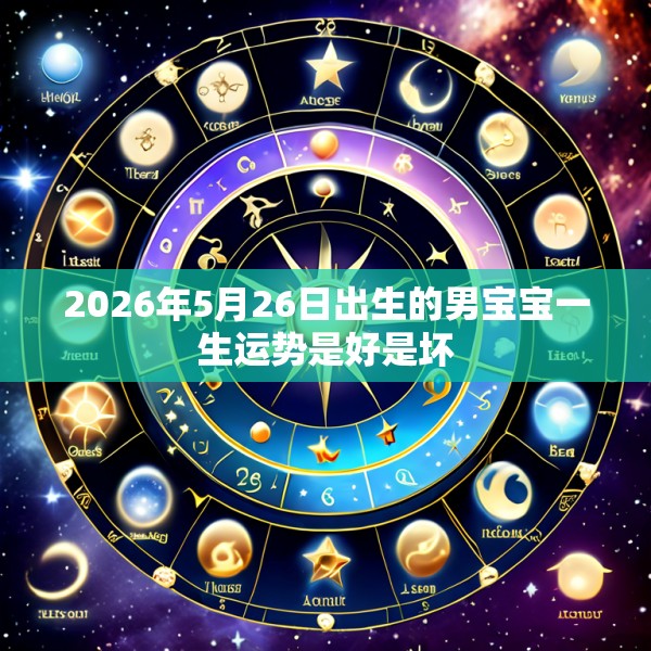 2026年5月26日出生的男宝宝一生运势是好是坏