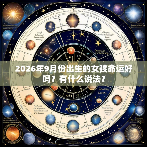 2026年9月份出生的女孩命运好吗？有什么说法？