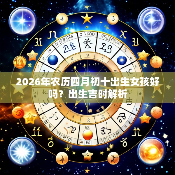 2026年农历四月初十出生女孩好吗？出生吉时解析