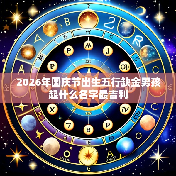 2026年国庆节出生五行缺金男孩起什么名字最吉利